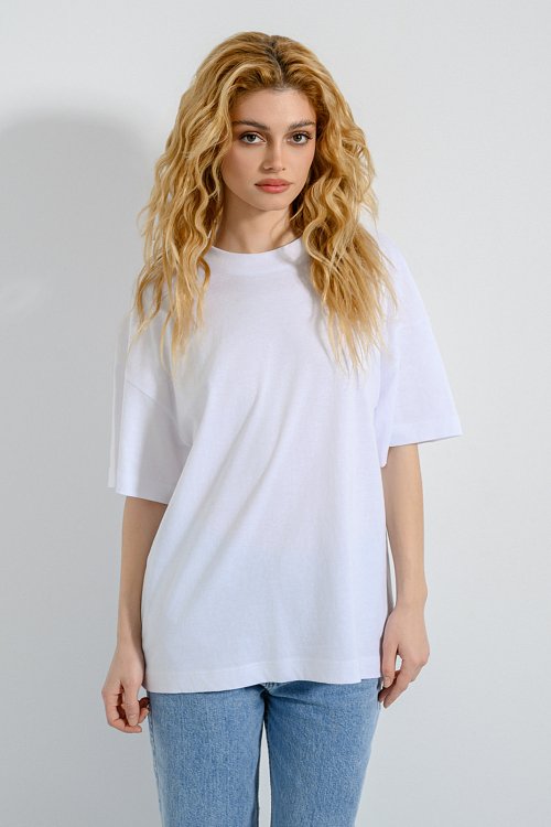 pinkwoman Oversized t-shirt (WHITE) - 3