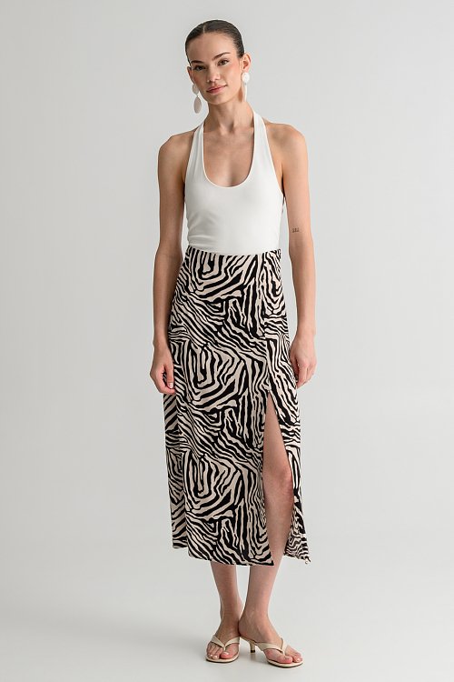 Τοπ με halter λαιμόκοψη (OFF WHITE)