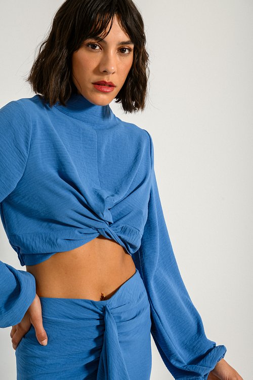 Cropped top with cross detail