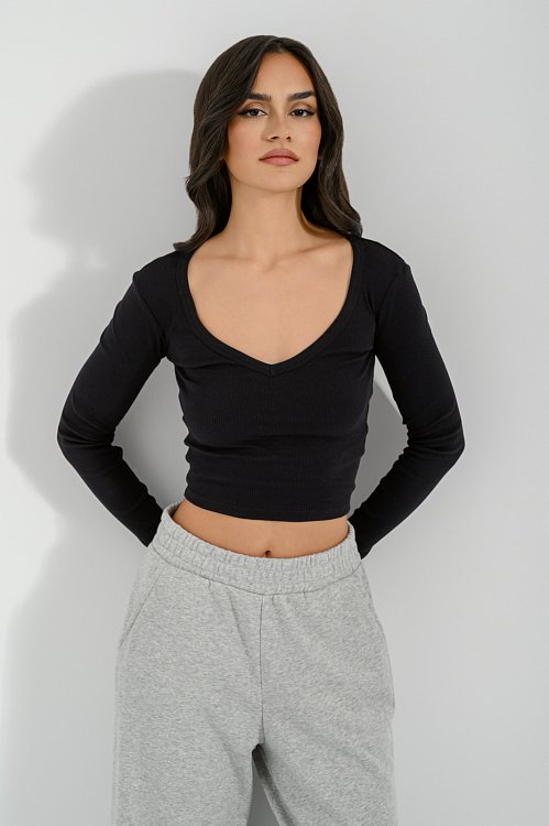 Rib crop top