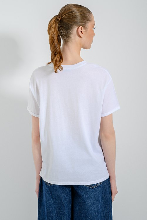pinkwoman T-shirt με τύπωμα (WHITE) - 3