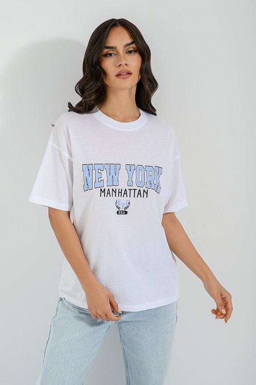 pinkwoman T-shirt με τύπωμα (WHITE) - 3