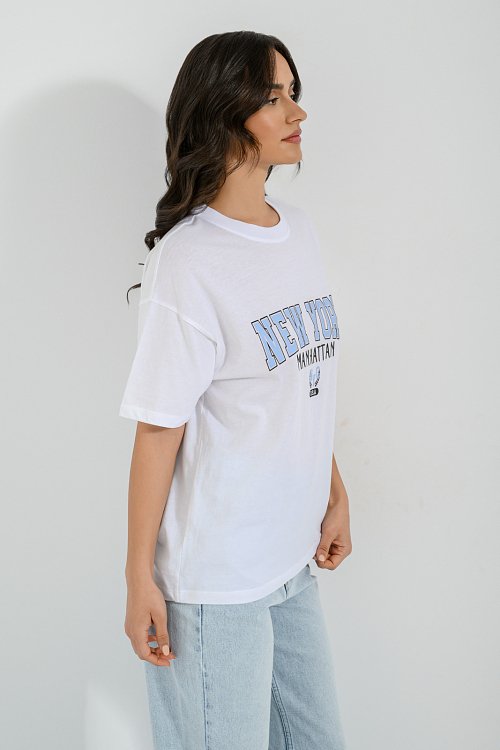pinkwoman T-shirt με τύπωμα (WHITE) - 4