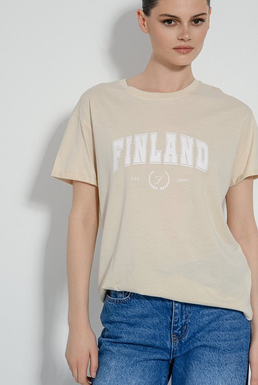 pinkwoman T-shirt με τύπωμα (SAND) - 5