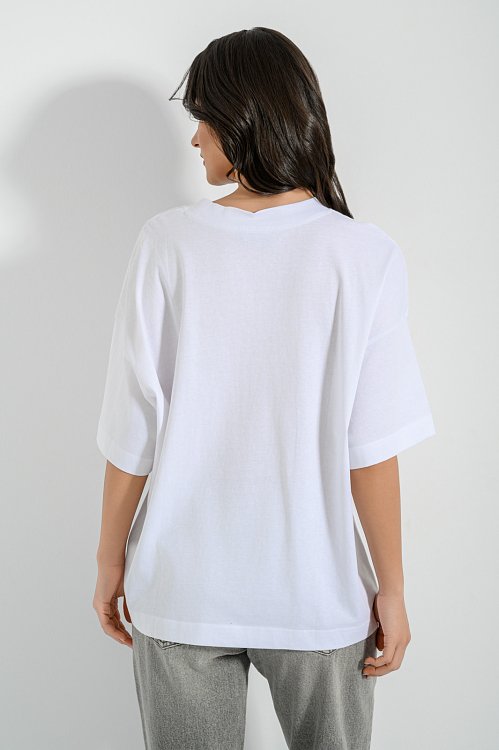 pinkwoman T-shirt με τύπωμα (WHITE) - 5