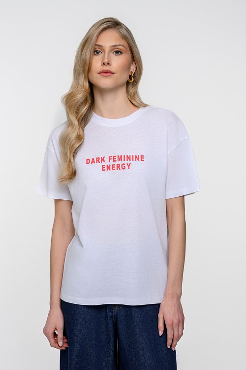 pinkwoman T-shirt με τύπωμα (WHITE) - 2