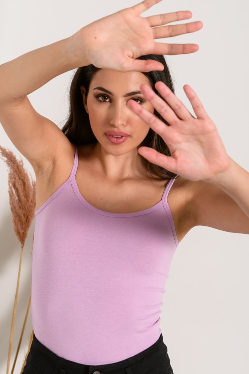 Basic τοπ τιραντάκι (LILAC)