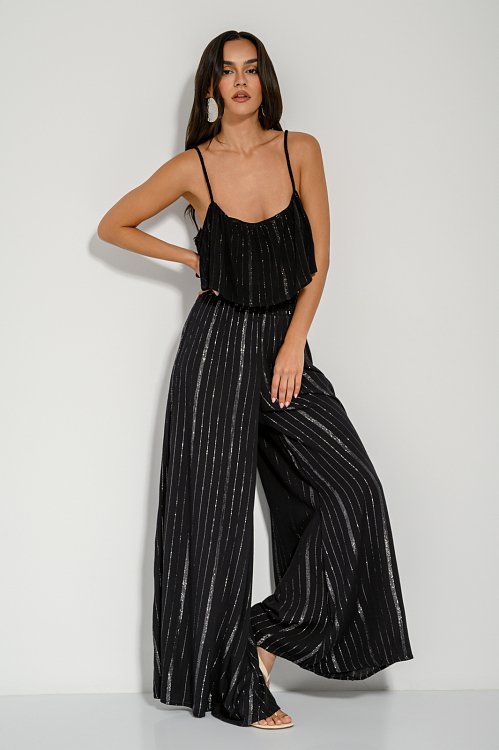 Crop top with lurex details