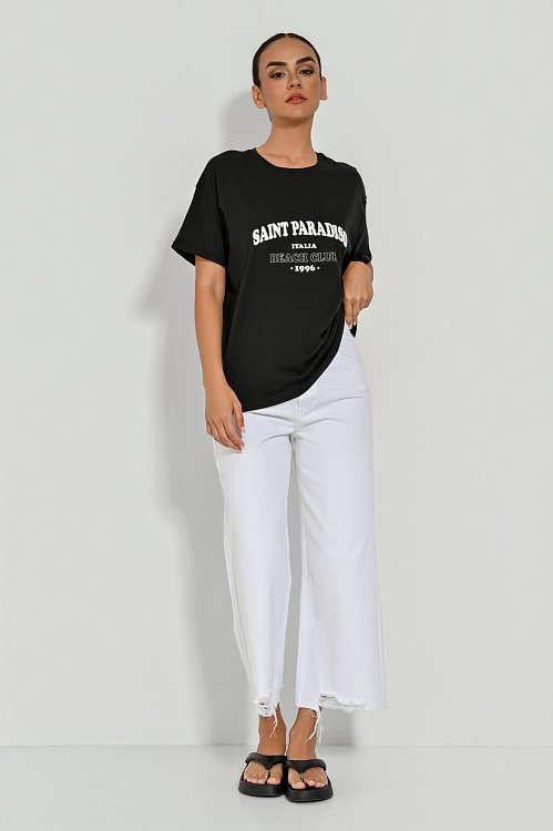 T-shirt με τύπωμα (BLACK)