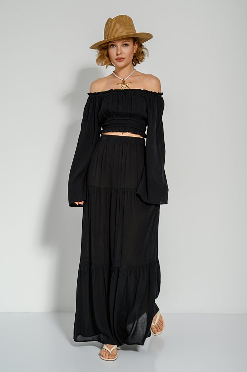 Off shoulder κροπ τοπ
