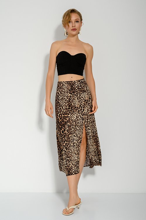 Strapless crop bustier