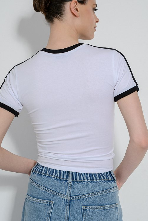 pinkwoman T-shirt με print (WHITE) - 5