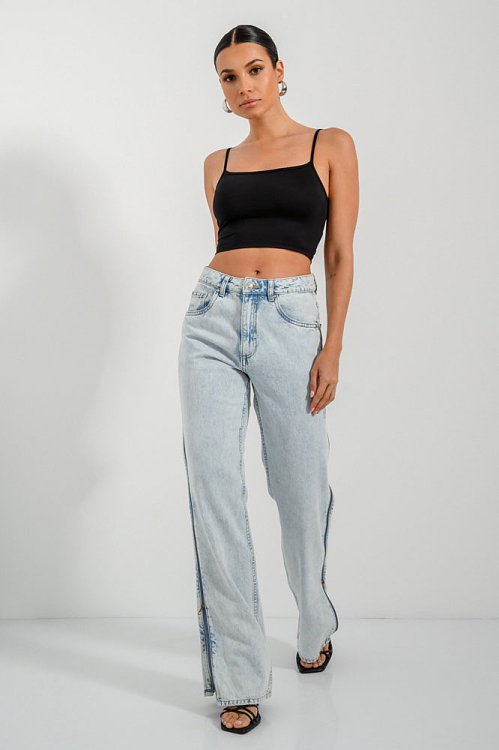 Lycra crop top with spaghetti straps