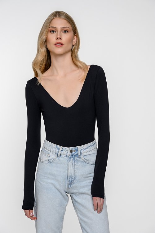 Lycra bodysuit with open back