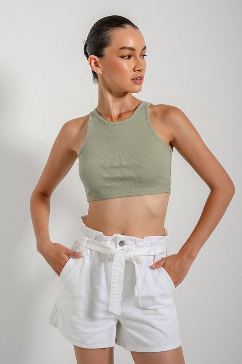 Ριπ halter κροπ τοπ (L.MINT)