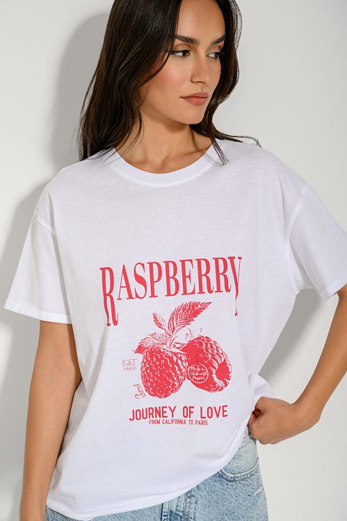 pinkwoman T-shirt με τύπωμα (WHITE) - 5