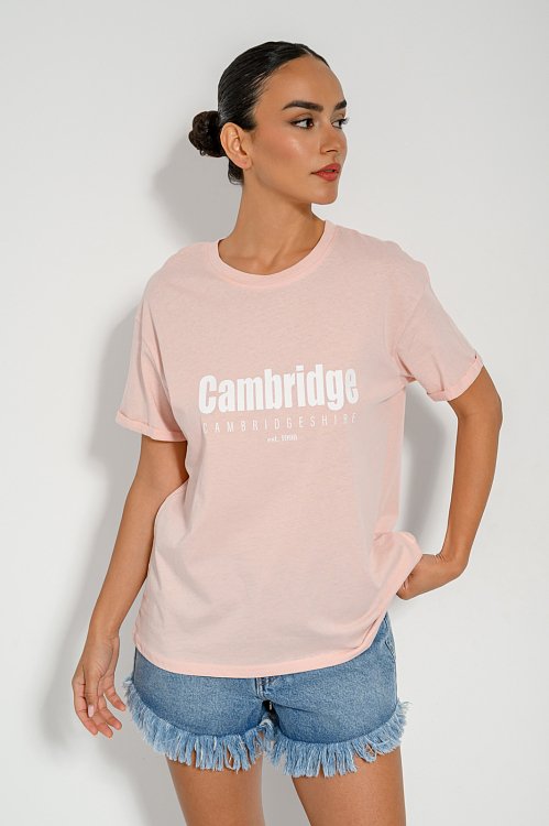 pinkwoman T-shirt με τύπωμα (PINK) - 4