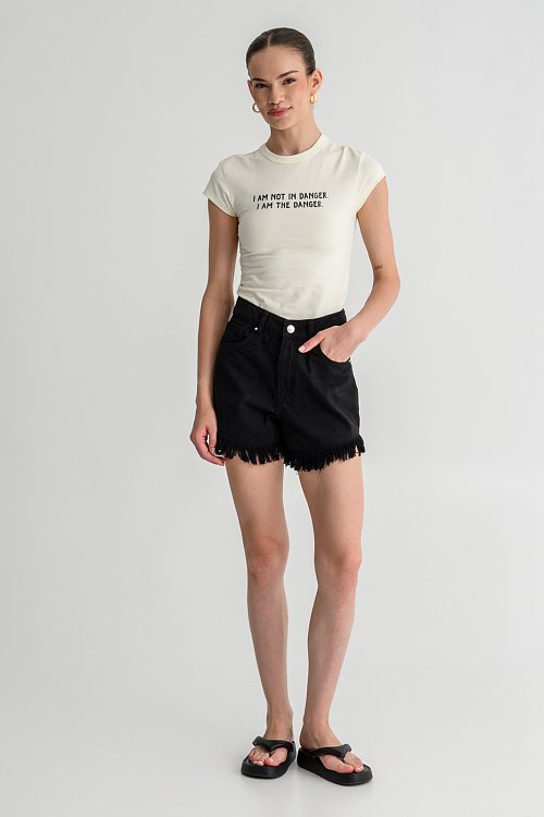 Fitted t-shirt with print