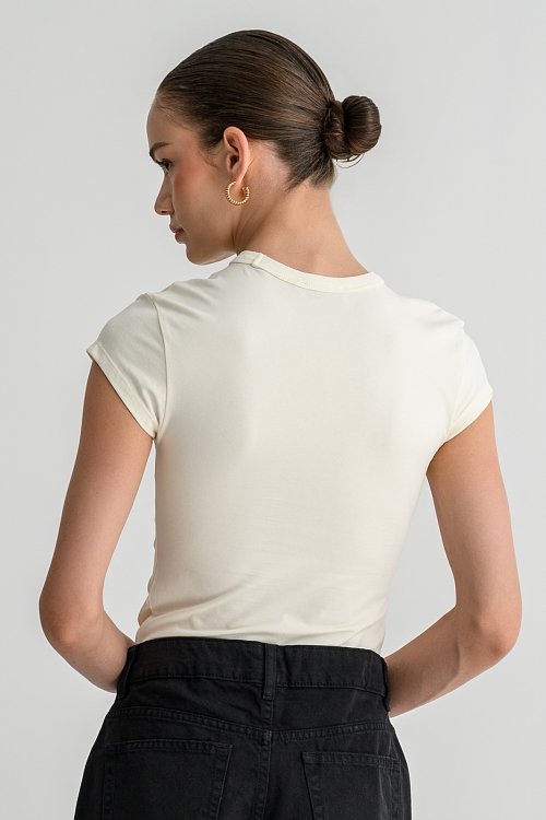 Fitted t-shirt with print