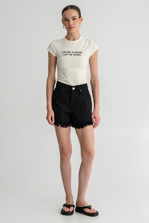 Fitted t-shirt with print