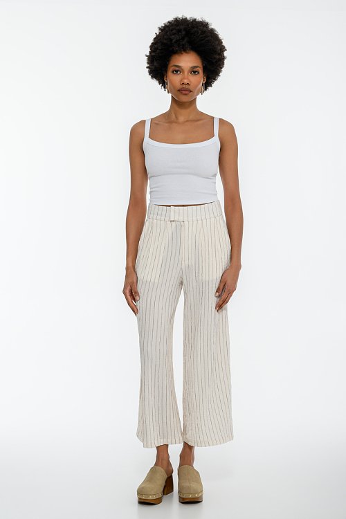 Basic αμάνικο ριπ κροπ τοπ (WHITE)