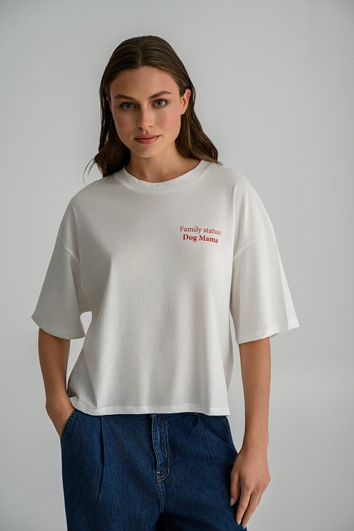 Oversized t-shirt with front print