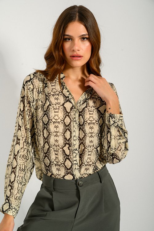 Snake printed shirt