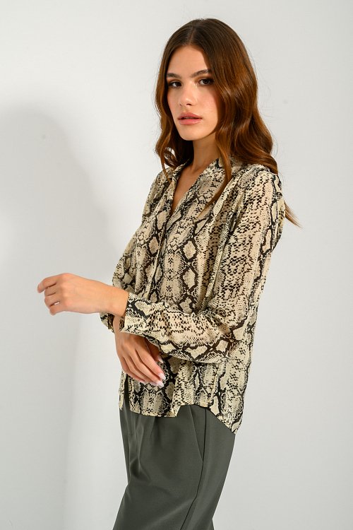 Snake printed shirt