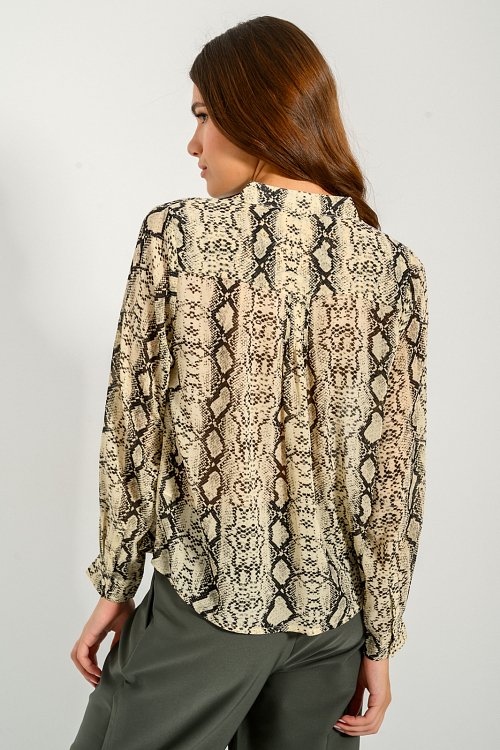Snake printed shirt