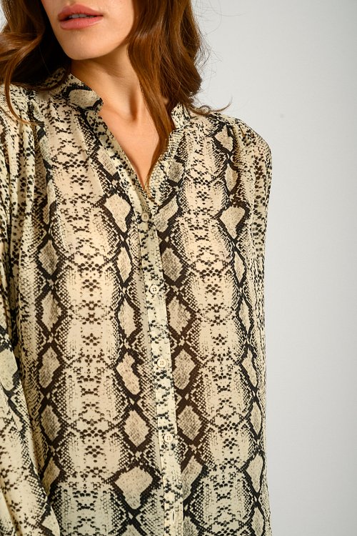 Snake printed shirt