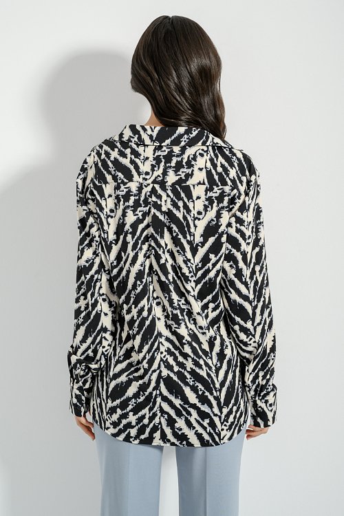 pinkwoman Πουκάμισο με zebra print και απαλή υφή (MULTI) - 5