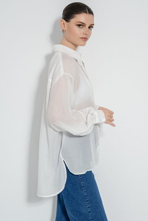 Oversized see through shirt