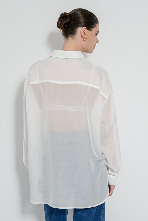 Oversized see through shirt