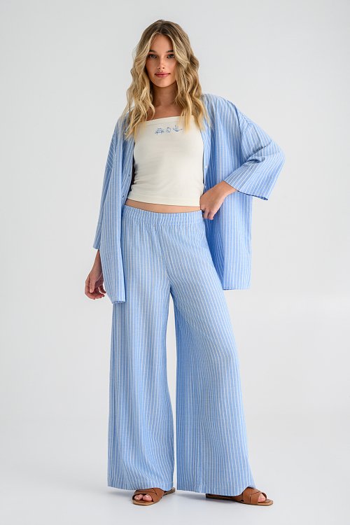 Oversized ριχτό πουκάμισο με ρίγες