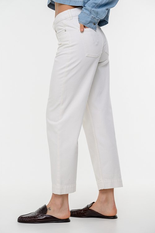 Straight leg ντένιμ (WHITE) φωτογραφία