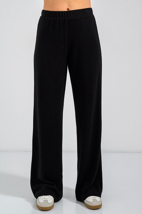 Wide leg trousers with soft sense
