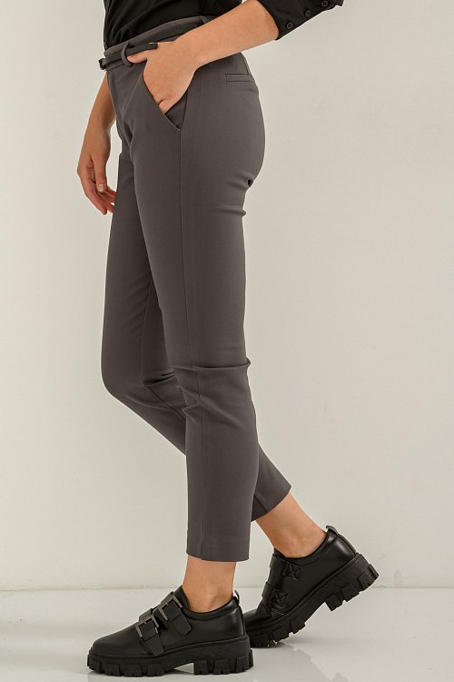 pinkwoman Chinos παντελόνι (ANTHRACITE) - 3
