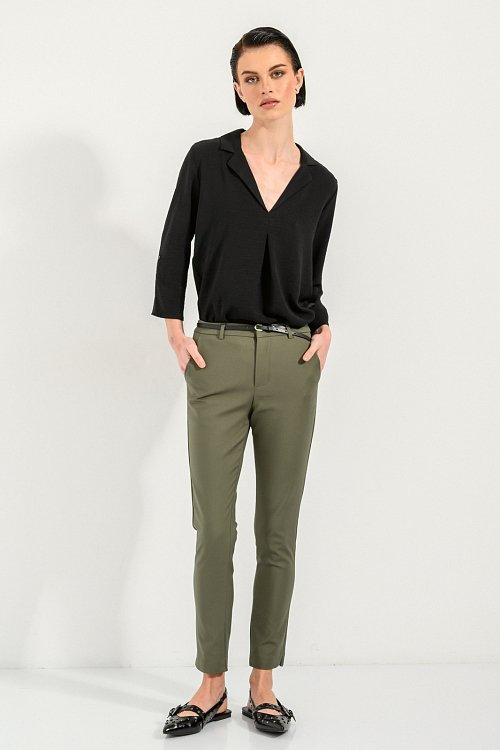 pinkwoman Chinos παντελόνι (KHAKI) - 5