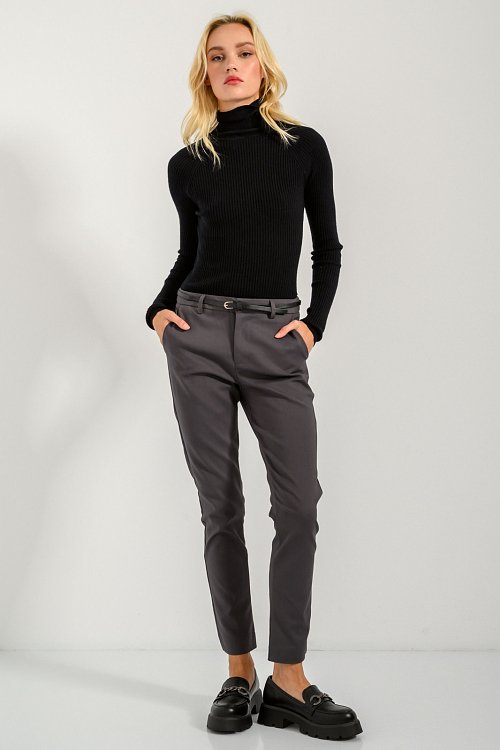 pinkwoman Chinos παντελόνι (ANTHRACITE) - 5