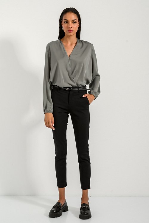 pinkwoman Chinos παντελόνι (BLACK) - 5