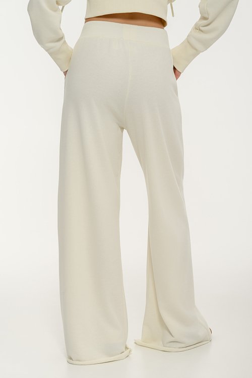 Φούτερ wide leg παντελόνι φόρμας (OFF WHITE) φωτογραφία