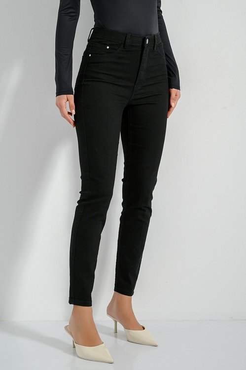 High rise denim