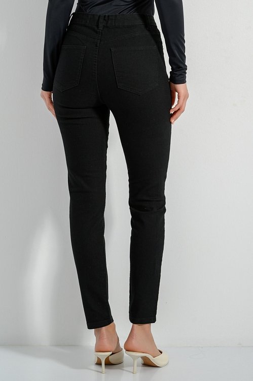 High rise denim