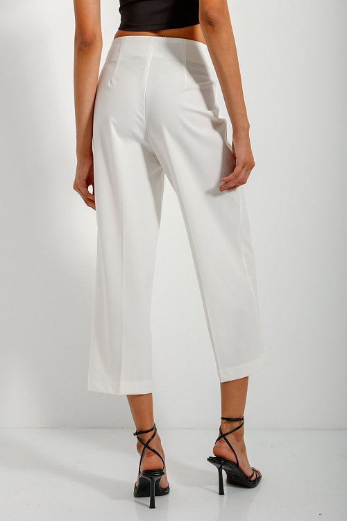 pinkwoman Παντελόνι κιλότ (OFF WHITE) - 4