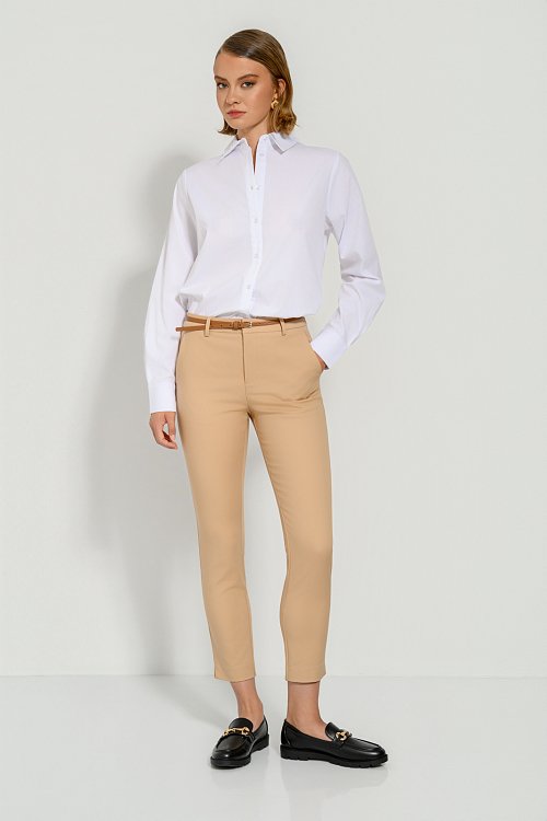 Chinos παντελόνι με ζώνη (BEIGE) φωτογραφία