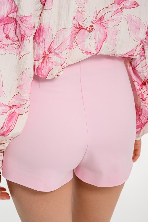 pinkwoman Ψηλόμεσο κοντό σορτς (PINK) - 5
