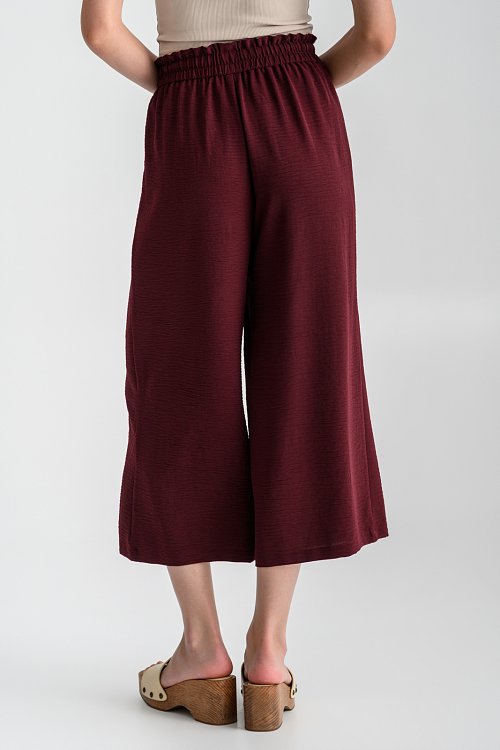 Cullote trousers with cord details