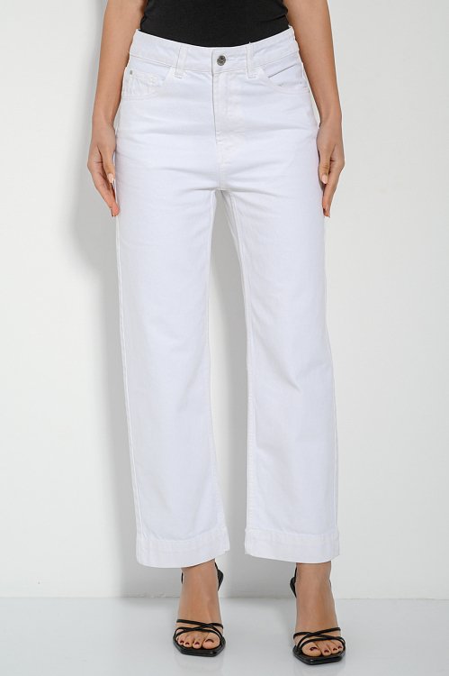 Straight leg ντένιμ (WHITE) φωτογραφία