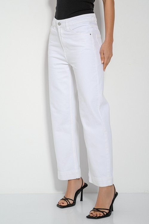 Straight leg ντένιμ (WHITE) φωτογραφία