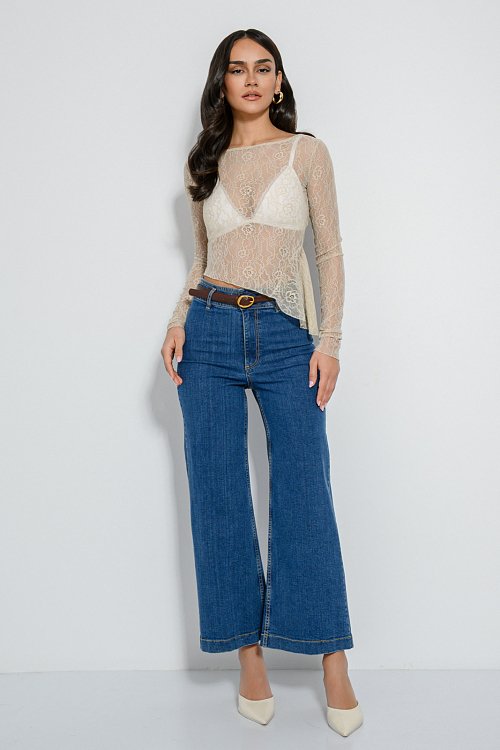 pinkwoman Ντένιμ κιλότ (MEDIUM BLUE) - 5